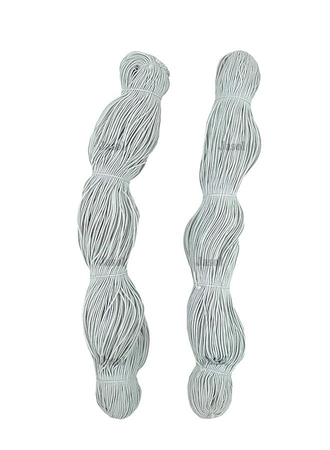 Jasol Bobbin Elastic Thread Pack of 2 Thread Elastic Roll Strong Bobbin Elastic Thread (White) - Image 2